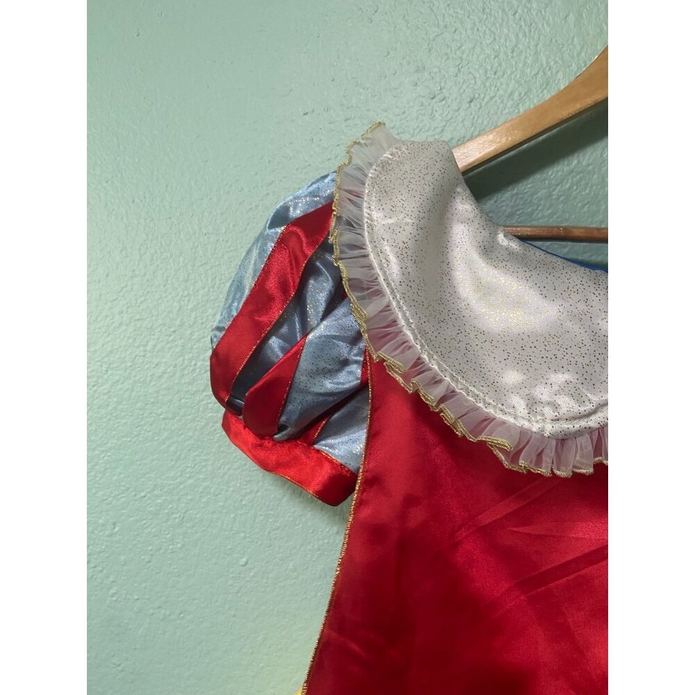 Disney Parks Girls Snow White Gold with Cape Costume Halloween Dress Up Dress 13 - Picture 8 of 10